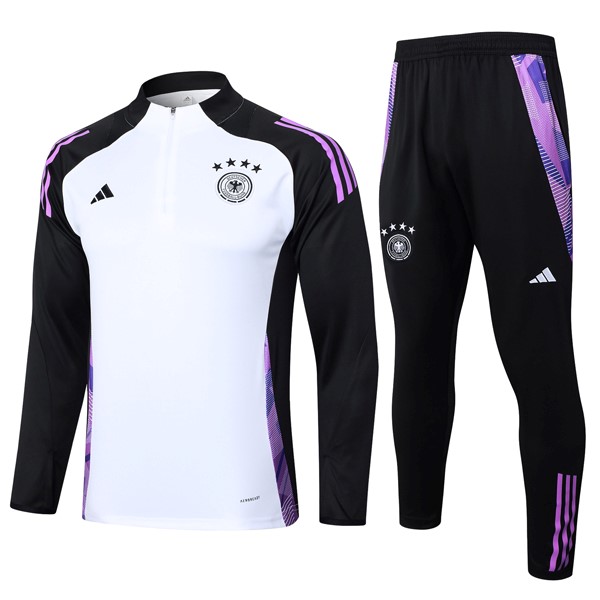 Sudadera De Training Alemania 2024 2025 Blanco Negro 3